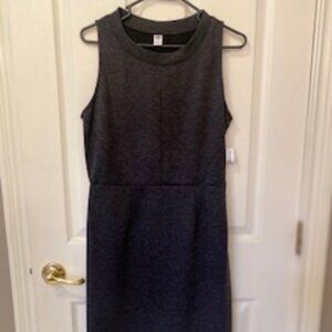 NWT Old Navy Heather Gray Sleeveless Dress Fitted Career Office Attire Business